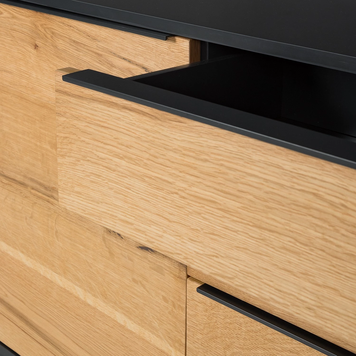 Red Living Buffet Barview I - Placage en chêne - Chêne / Anthracite 17 Red Living Buffet Barview I - Placage en chêne - Chêne / Anthracite – Image 17