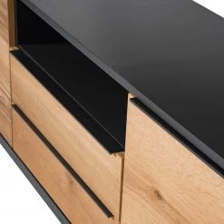 Red Living Buffet Barview II - Placage en chêne - Chêne / Anthracite -ÉcoMaison Soldes 1000218373 210303 09075700008 DETAILS P000000001000218373