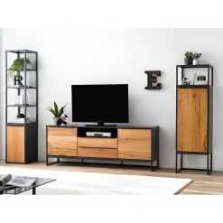 Red Living Buffet Barview II - Placage en chêne - Chêne / Anthracite -ÉcoMaison Soldes 1000218373 210413 12582300028 MOOD DETAILS P000000001000218373 mood