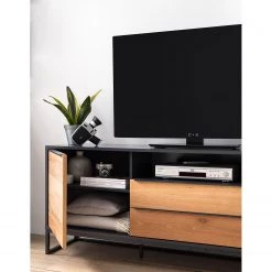 Red Living Buffet Barview II - Placage en chêne - Chêne / Anthracite -ÉcoMaison Soldes 1000218373 210413 12582700031 DETAILS P000000001000218373