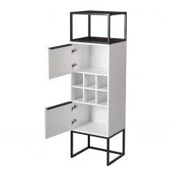 Fredriks Armoire White Hall II - Blanc mat / Noir 23 Fredriks Armoire White Hall II - Blanc mat / Noir -ÉcoMaison Soldes 1000218376 210303 09052000003 DETAILS P000000001000218376