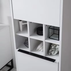 Fredriks Armoire White Hall II - Blanc mat / Noir 29 Fredriks Armoire White Hall II - Blanc mat / Noir -ÉcoMaison Soldes 1000218376 210316 08062200023 DETAILS P000000001000218376