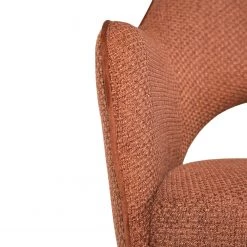 Fredriks Chaise à accoudoirs Tustin - Tissu / Métal - Marron rouille / Noir mat -ÉcoMaison Soldes 1000218415 210303 08151400011 DETAILS P000000001000218415