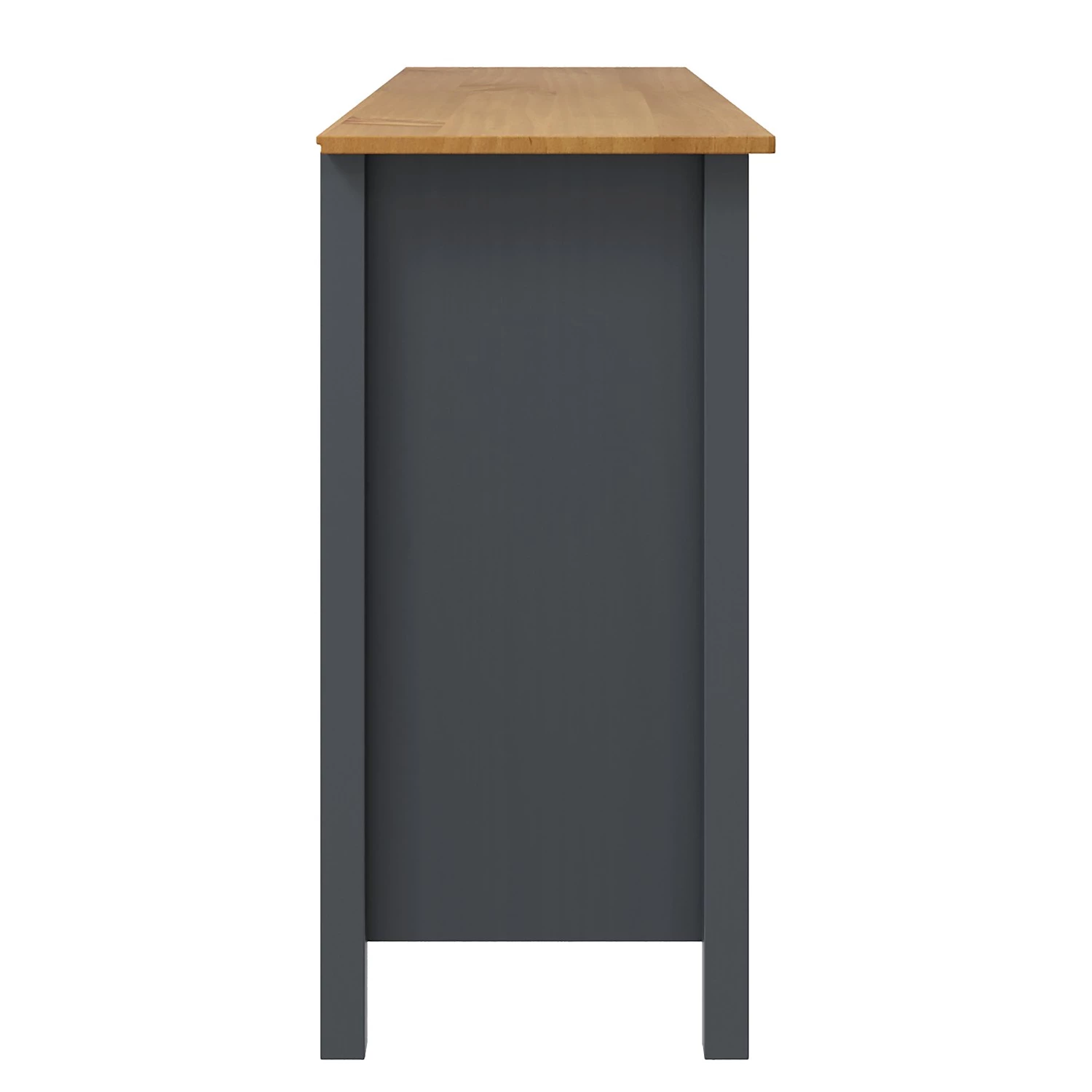 Maison Belfort Commode Rivery III - Pin massif - Anthracite 4 Maison Belfort Commode Rivery III - Pin massif - Anthracite – Image 4