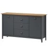 Maison Belfort Buffet Rivery III - Pin massif - Anthracite
