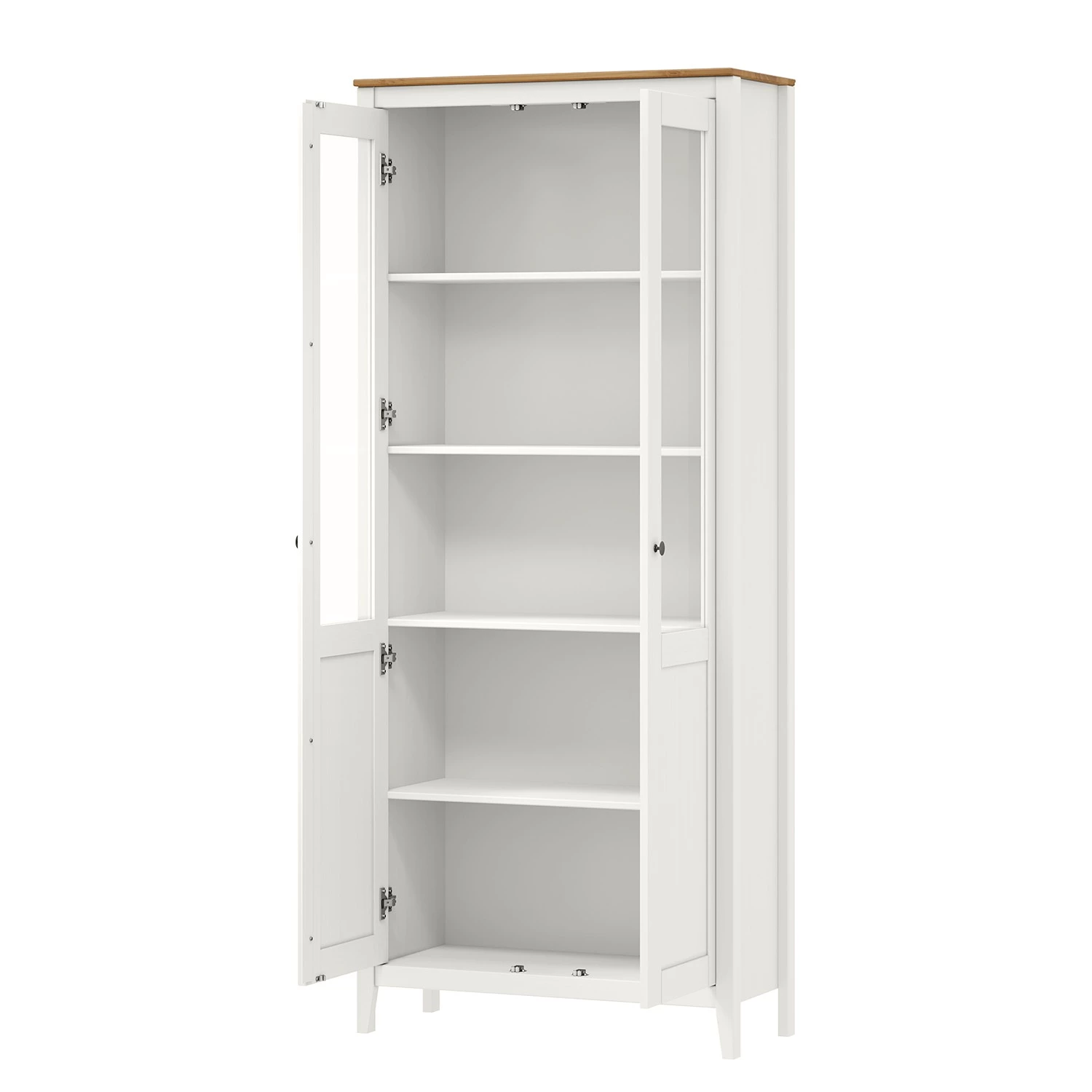 Maison Belfort Vitrine Rivery I - Pin massif - Blanc 2 Maison Belfort Vitrine Rivery I - Pin massif - Blanc – Image 2