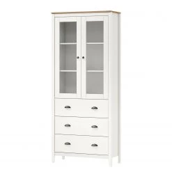 Maison Belfort Vitrine Rivery II - Pin massif - Blanc