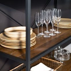 Ars manufacti Étagère Grasby I - Pin recyclé / Métal - Pin foncé / Noir -ÉcoMaison Soldes 1000219219 220301 030 DETAILS P000000001000219219