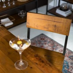 Ars manufacti Chaises de bar Grasby (lot de 2) - Pin recyclé / Métal - Pin foncé / Noir -ÉcoMaison Soldes 1000219221 220301 050 DETAILS P000000001000219221