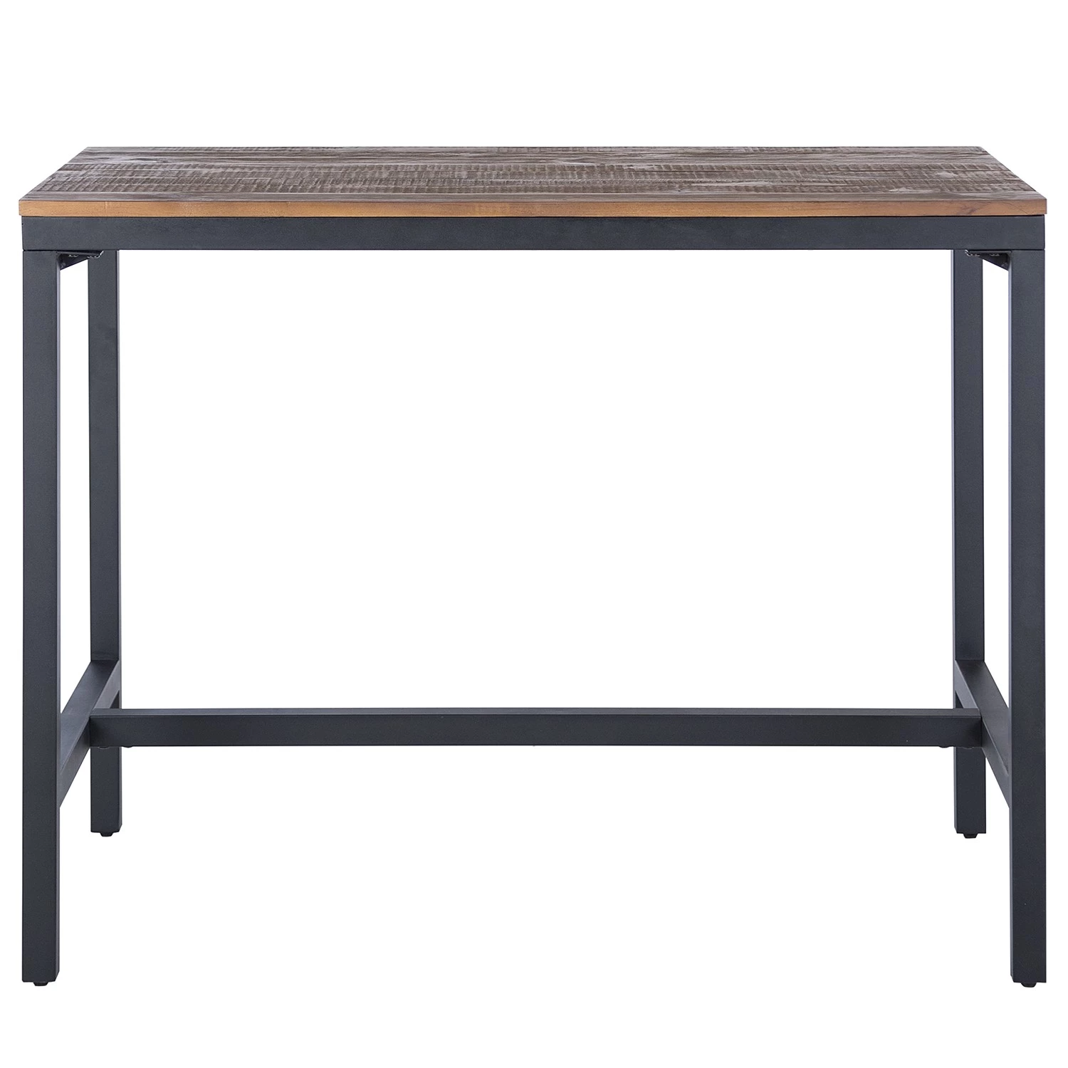 Ars manufacti Table haute Grasby II - Pin recyclé / Métal - Pin foncé / Noir 3 Ars manufacti Table haute Grasby II - Pin recyclé / Métal - Pin foncé / Noir – Image 3