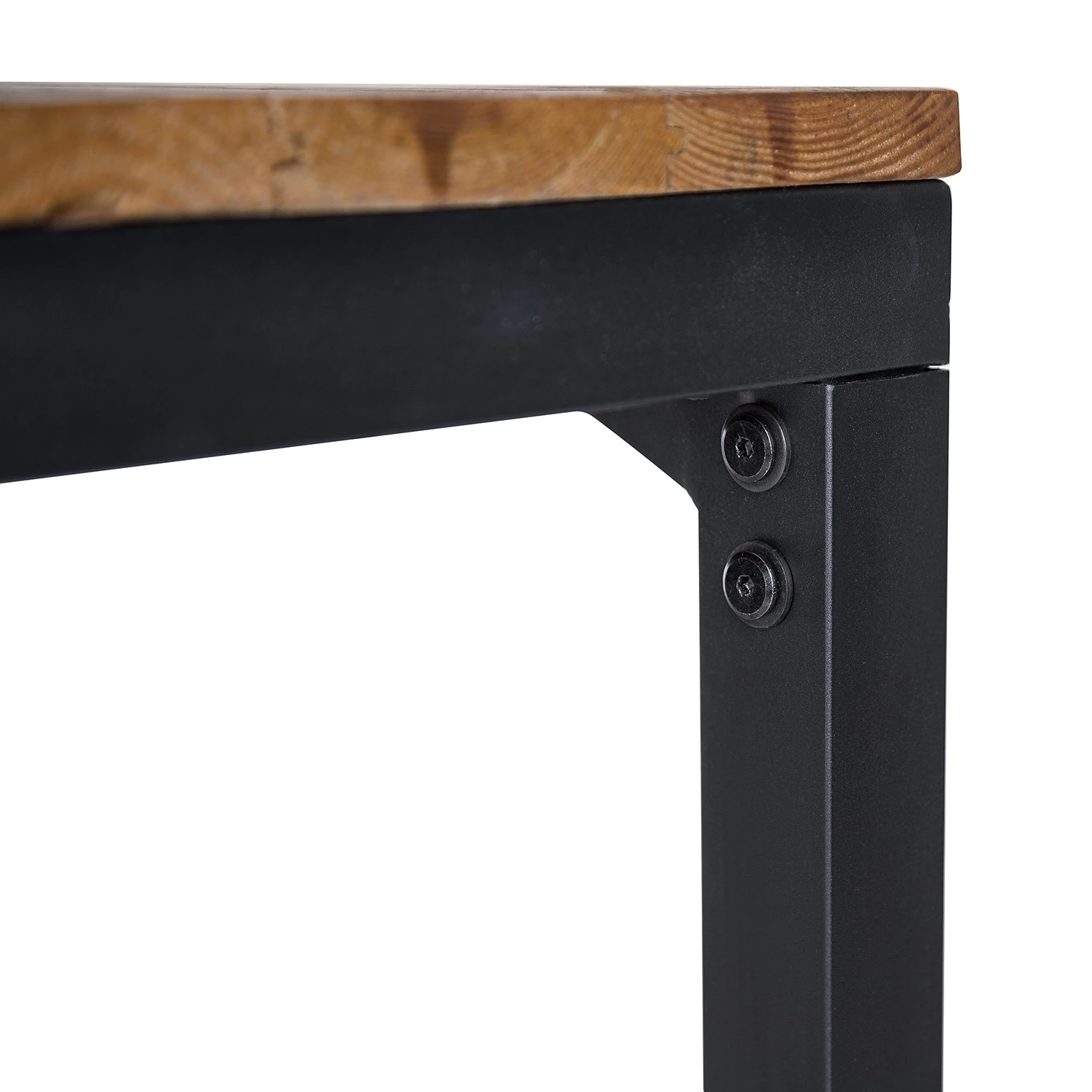 Ars manufacti Table haute Grasby II - Pin recyclé / Métal - Pin foncé / Noir 8 Ars manufacti Table haute Grasby II - Pin recyclé / Métal - Pin foncé / Noir – Image 8