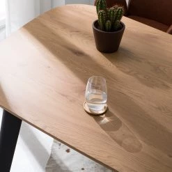 Ars manufacti Table Broomley - Métal - Imitation chêne / Noir mat -ÉcoMaison Soldes 1000219294 210312 08483300006 DETAILS P000000001000219294