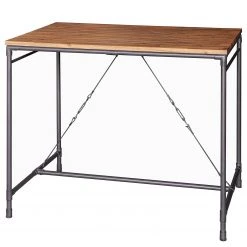 Ars manufacti Table haute Atelier - Acacia massif / Métal - Acacia / Anthracite -ÉcoMaison Soldes 1000219438 201028 06271500023 DETAILS P000000001000219438