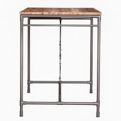 Ars manufacti Table haute Atelier - Acacia massif / Métal - Acacia / Anthracite -ÉcoMaison Soldes 1000219438 201028 06271900025 DETAILS P000000001000219438