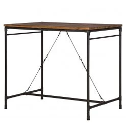 Ars manufacti Table haute Atelier - Acacia massif / Métal - Acacia / Anthracite