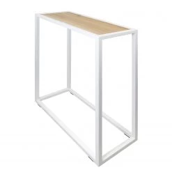 Loftscape Console Wareham - Chêne massif / Métal - Chêne / Blanc