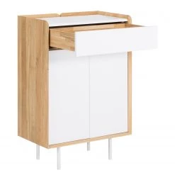 Studio Copenhagen Commode Noovi - Partiellement en chêne sauvage massif - Blanc / Chêne sauvage -ÉcoMaison Soldes 1000220567 200820 08051000007 DETAILS P000000001000220567