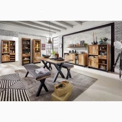 Ridgevalley Banc Priay - Imitation mélèze / Graphite -ÉcoMaison Soldes 1000220679 200819 06360500081 MOOD DETAILS P000000001000220679 mood