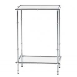 Loftscape Console Newellton - Verre / Métal - Chrome -ÉcoMaison Soldes 1000221673 200812 13174800081 DETAILS P000000001000221673
