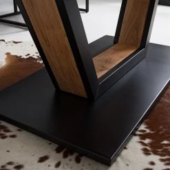 Ars manufacti Table Pensol - Acacia massif / Fer - Acacia / Noir -ÉcoMaison Soldes 1000222306 210503 09041300012 DETAILS P000000001000222306