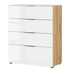 Germania Commode Oakland I - Blanc / Imitation chêne de Navarre