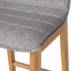 Mørteens Chaises de bar Burghead (lot de 2) - Tissu / Frêne massif - Gris / Frêne -ÉcoMaison Soldes 1000223468 210416 08480600027 DETAILS P000000001000223468