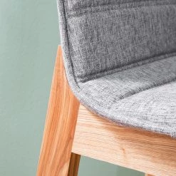 Mørteens Chaises de bar Burghead (lot de 2) - Tissu / Frêne massif - Gris / Frêne -ÉcoMaison Soldes 1000223468 210430 11442700021 DETAILS P000000001000223468