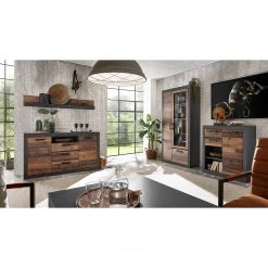 Red Living Tablette murale Buzan - Imitation bois recyclé / Anthracite -ÉcoMaison Soldes 1000223906 200828 15381300010 MOOD DETAILS P000000001000223906 mood