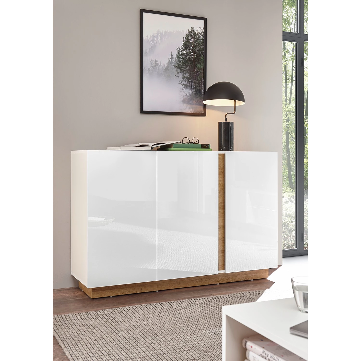 Loftscape Buffet Cailla II - Blanc brillant 2 Loftscape Buffet Cailla II - Blanc brillant – Image 2