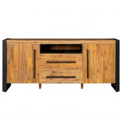 Ars manufacti Buffet Urban Industry I - Partiellement en acacia massif / Métal - Acacia / Noir -ÉcoMaison Soldes 1000224201 210908 15541900002 DETAILS P000000001000224201