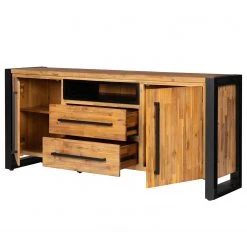 Ars manufacti Buffet Urban Industry I - Partiellement en acacia massif / Métal - Acacia / Noir -ÉcoMaison Soldes 1000224201 210908 15541900004 DETAILS P000000001000224201