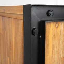 Ars manufacti Buffet Urban Industry I - Partiellement en acacia massif / Métal - Acacia / Noir -ÉcoMaison Soldes 1000224201 210908 15541900007 DETAILS P000000001000224201