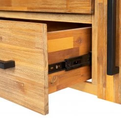 Ars manufacti Buffet Urban Industry I - Partiellement en acacia massif / Métal - Acacia / Noir -ÉcoMaison Soldes 1000224201 210908 15541900008 DETAILS P000000001000224201