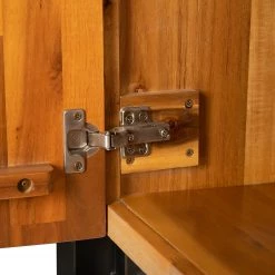 Ars manufacti Buffet Urban Industry I - Partiellement en acacia massif / Métal - Acacia / Noir -ÉcoMaison Soldes 1000224201 210908 15541900013 DETAILS P000000001000224201