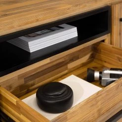 Ars manufacti Buffet Urban Industry I - Partiellement en acacia massif / Métal - Acacia / Noir -ÉcoMaison Soldes 1000224201 220118 132848000037 DETAILS P000000001000224201