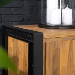 Ars manufacti Buffet Urban Industry I - Partiellement en acacia massif / Métal - Acacia / Noir -ÉcoMaison Soldes 1000224201 220118 132848000048 DETAILS P000000001000224201