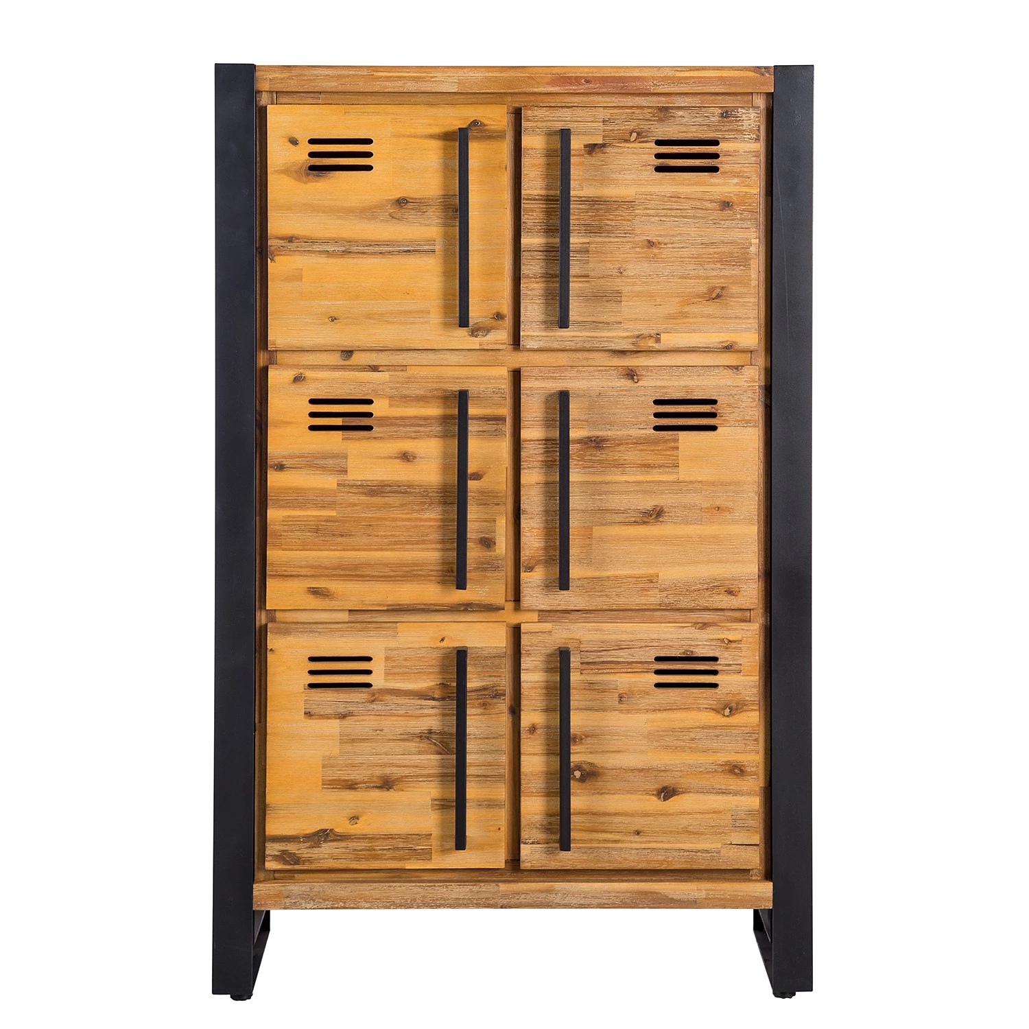 Ars manufacti Buffet haut Urban Industry I - Partiellement en acacia massif / Métal - Acacia / Noir 3 Ars manufacti Buffet haut Urban Industry I - Partiellement en acacia massif / Métal - Acacia / Noir – Image 3