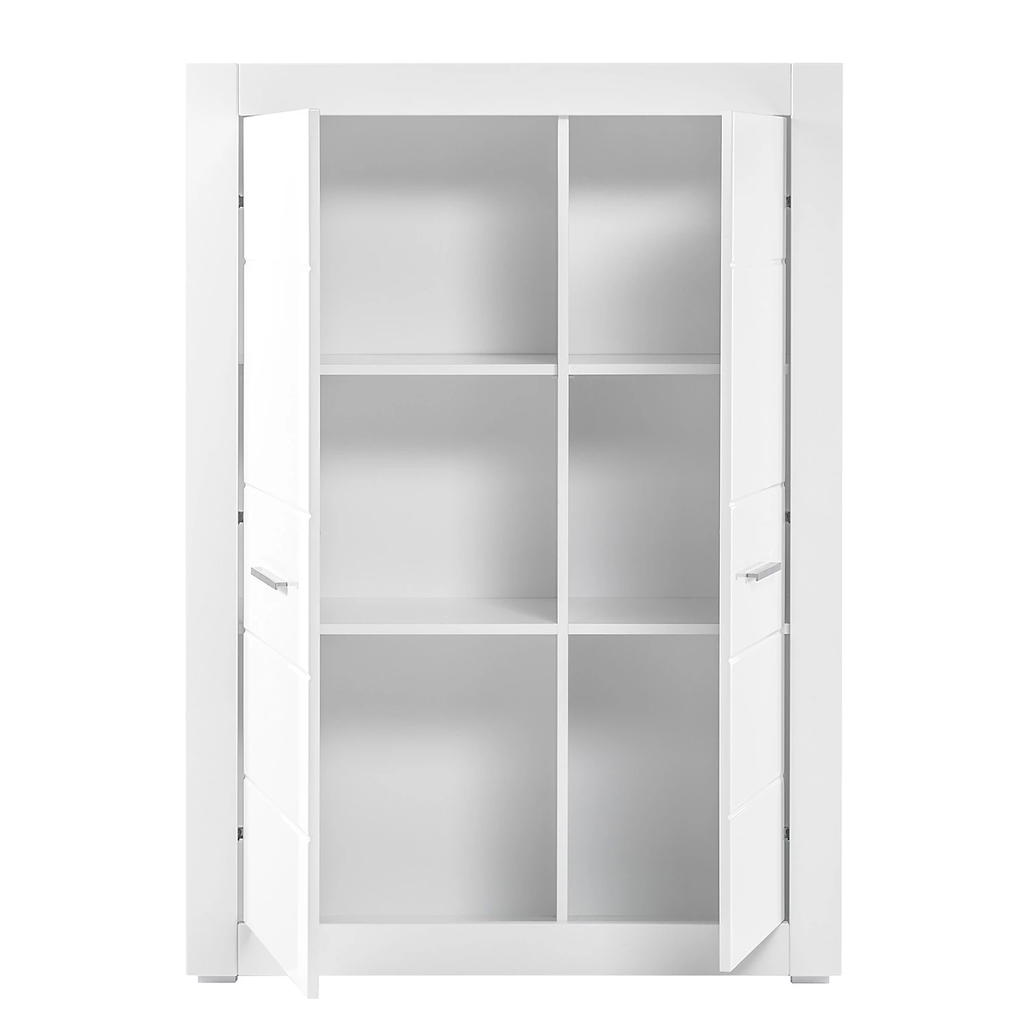 Loftscape Buffet haut Bricktown III - Blanc brillant / Blanc mat 2 Loftscape Buffet haut Bricktown III - Blanc brillant / Blanc mat – Image 2