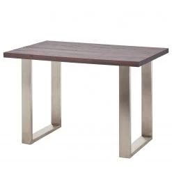 Fredriks Table haute Carver - Chêne érodé - 160 x 100 cm - Argenté