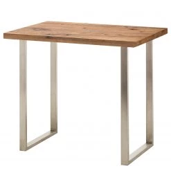 Fredriks Table haute Carver - Imitation chêne de Bassano - 120 x 80 cm - Argenté