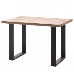 Fredriks Table haute Carver - Chêne blanchi - 160 x 100 cm - Noir