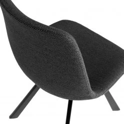 Red Living Chaises capitonnées Gouvy (lot de 2) - Tissu / Acier - Gris foncé -ÉcoMaison Soldes 1000225993 200917 06372400113 DETAILS P000000001000225993