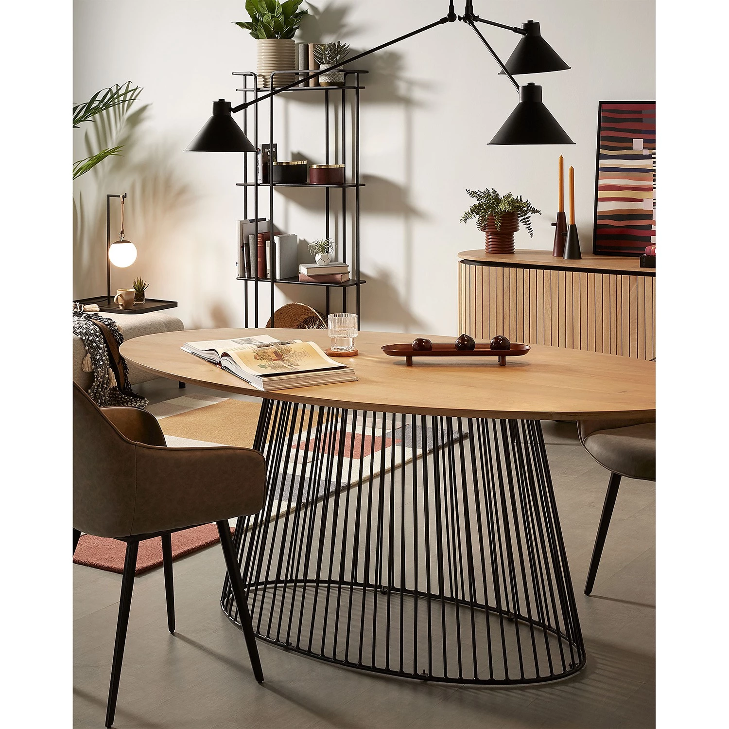 Norrwood Table Kooskia II - Manguier massif / Fer - Manguier / Noir 9 Norrwood Table Kooskia II - Manguier massif / Fer - Manguier / Noir – Image 9