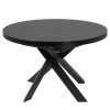 Jack & Alice Table extensible Vouzon - Verre noir