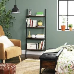 Red Living Étagère échelle Crosshill I - Marron / Noir -ÉcoMaison Soldes 1000226210 200922 17391100153 DETAILS P000000001000226210