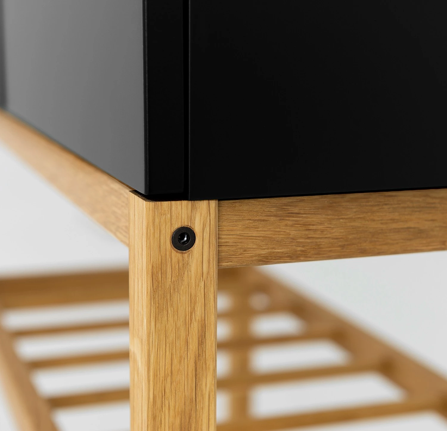 Tenzo Buffet Scoop - Partiellement en chêne massif - Noir 8 Tenzo Buffet Scoop - Partiellement en chêne massif - Noir – Image 8