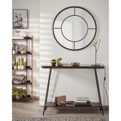 Red Living Console Kingswell - Verre / Métal - Gris / Noir -ÉcoMaison Soldes 1000226423 200928 15151800062 MOOD DETAILS P000000001000226423 mood