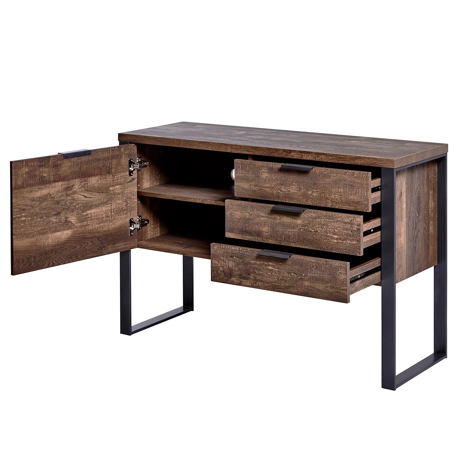 Jahnke Buffet Loop - Imitation chêne rustique 3 Jahnke Buffet Loop - Imitation chêne rustique – Image 3