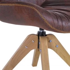 Red Living Chaises capitonnées Wilbur (lot de 2) - Marron vintage -ÉcoMaison Soldes 1000227838 201016 13355600085 DETAILS P000000001000227838