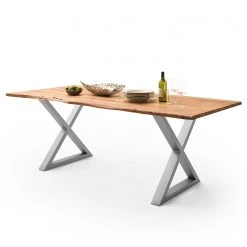 Ars Natura Table Kapra - Acacia brun - 180 x 90 cm - Argenté - Forme en X - Épaisseur plateau : 2.5 cm 15 Ars Natura Table Kapra - Acacia brun - 180 x 90 cm - Argenté - Forme en X - Épaisseur plateau : 2.5 cm -ÉcoMaison Soldes 1000227925 201104 13590400061 DETAILS P000000001000227925